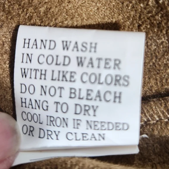 Vest, ultrasuede, with fringe. small - Picture 4 of 4